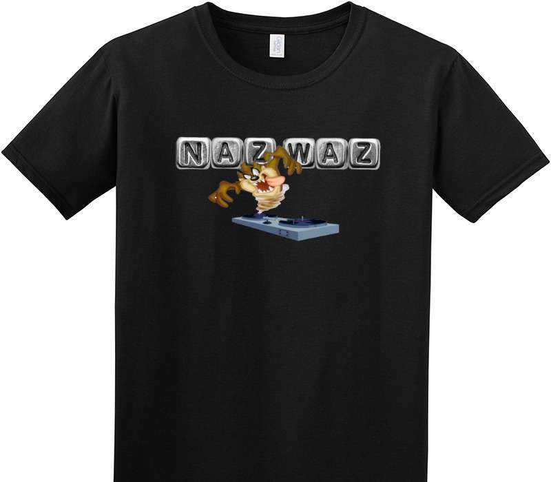 Custom Adult Soft Style 100% Cotton Black T-Shirt