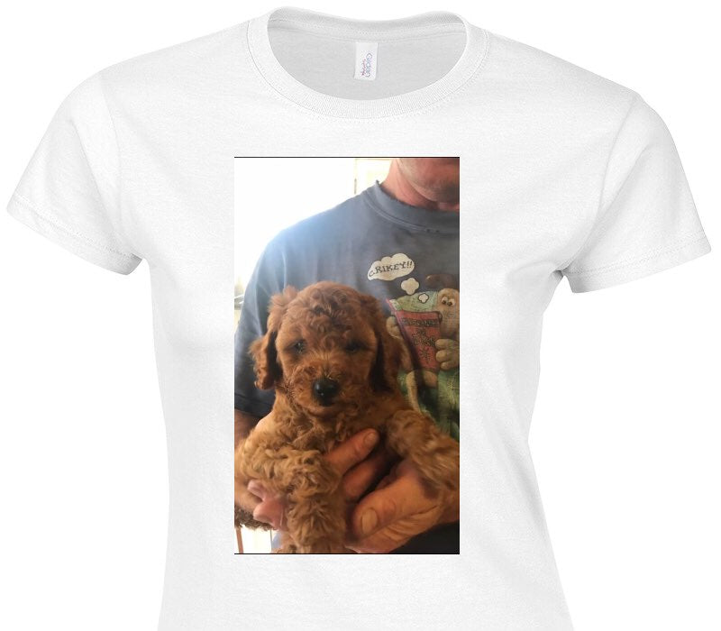 Custom Womens Soft Style 100% Cotton White T-Shirt