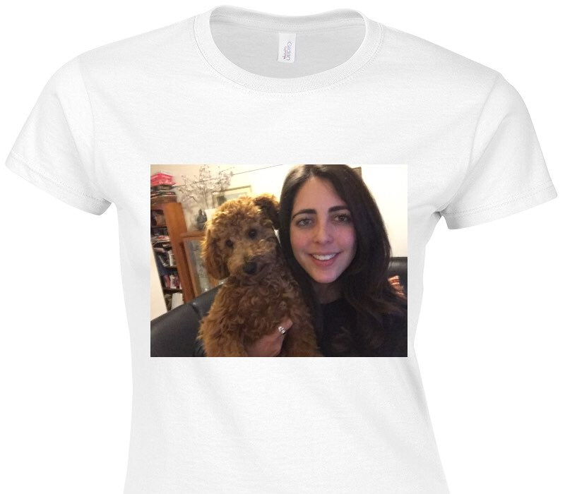 Custom Womens Soft Style 100% Cotton White T-Shirt