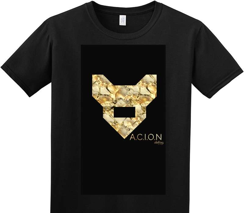 Custom Adult Soft Style 100% Cotton Black T-Shirt