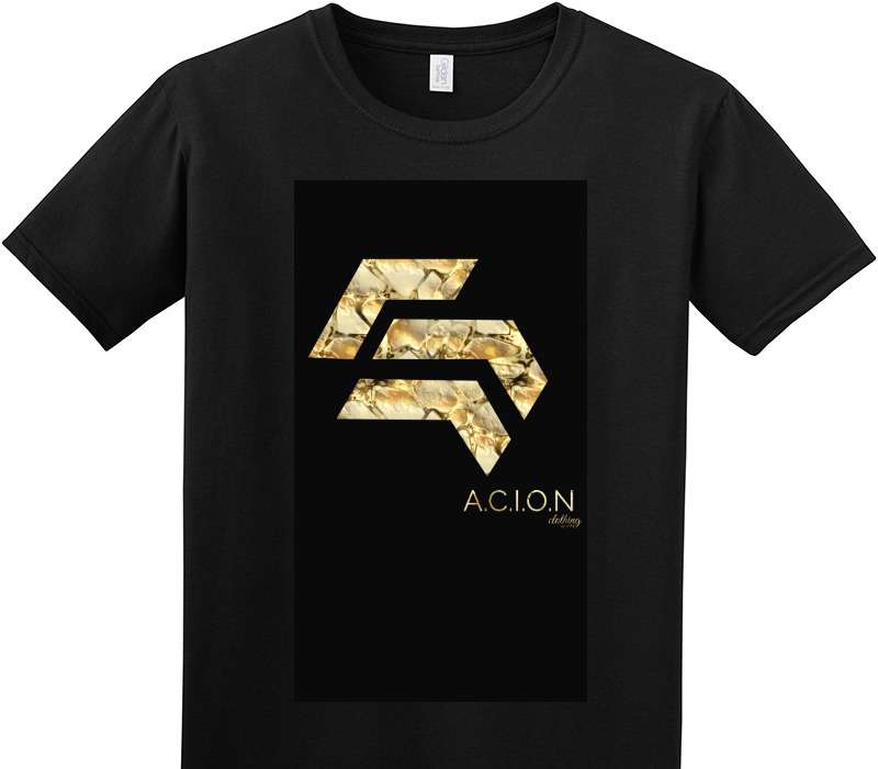 Custom Adult Soft Style 100% Cotton Black T-Shirt