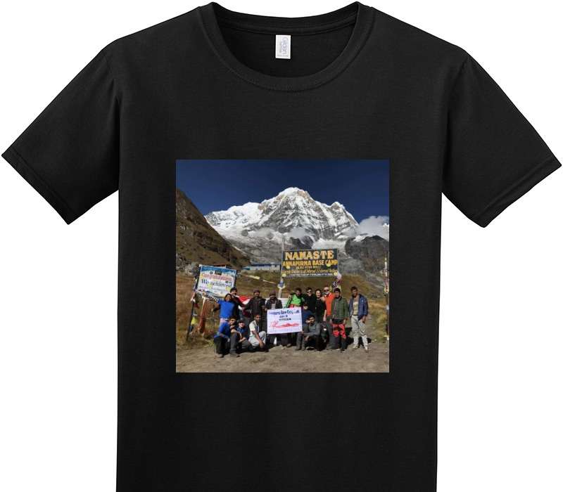 Custom Adult Soft Style 100% Cotton Black T-Shirt
