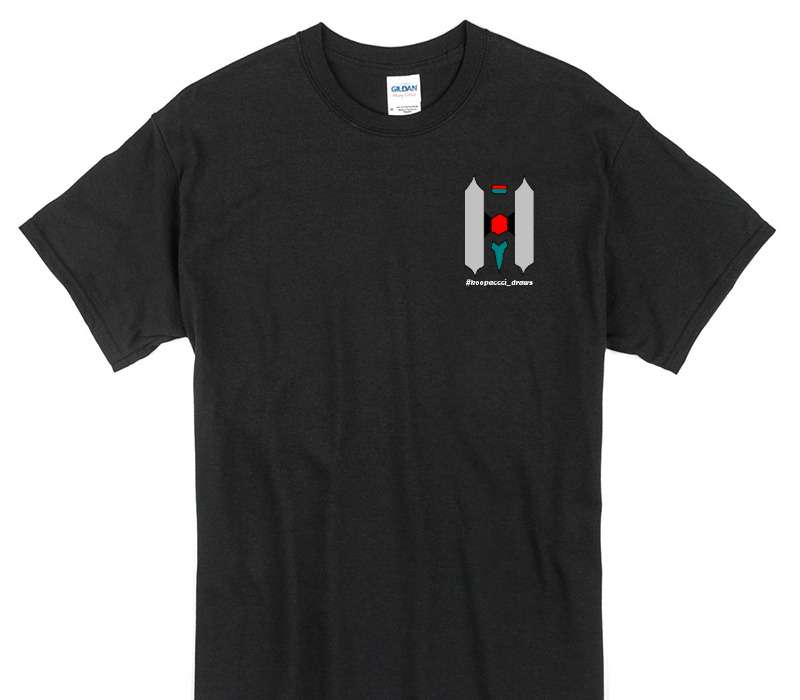 Custom Gildan 100% Cotton Black T-Shirt