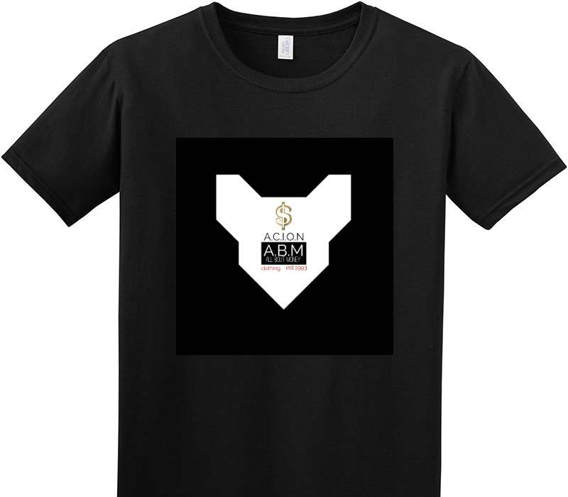 Custom Adult Soft Style 100% Cotton Black T-Shirt