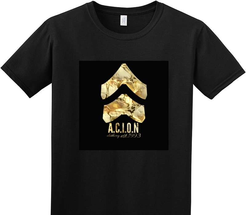 Custom Adult Soft Style 100% Cotton Black T-Shirt