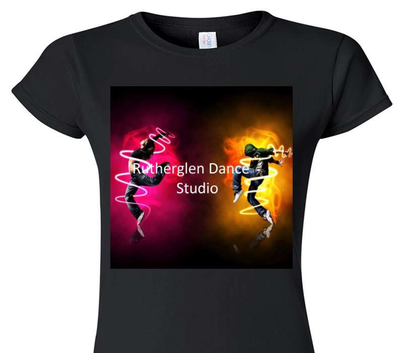 Custom Womens Soft Style 100% Cotton Black T-Shirt