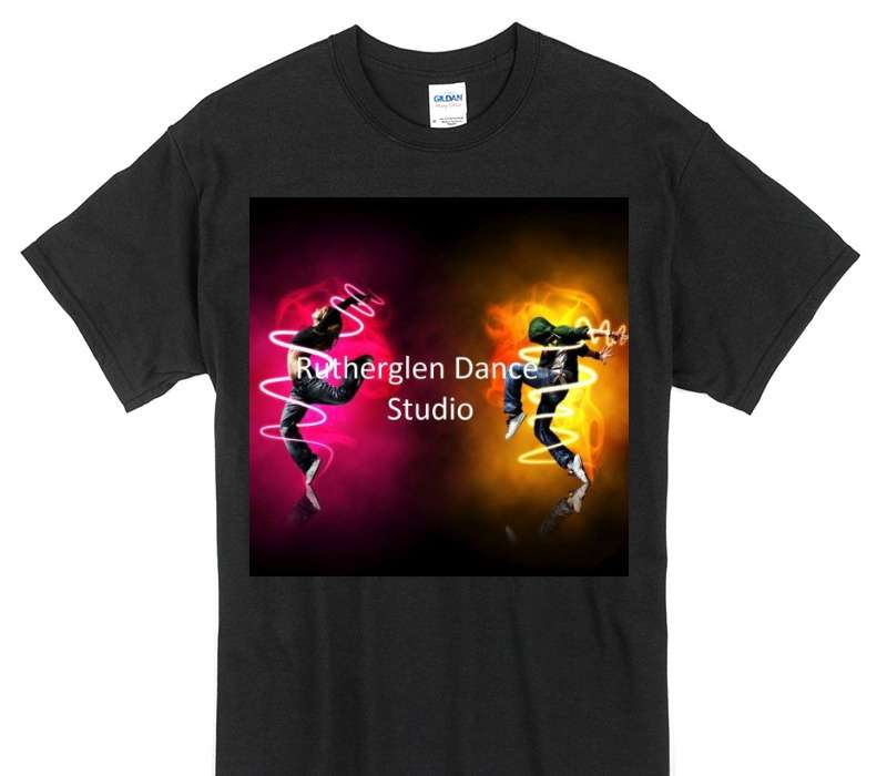 Custom Gildan 100% Cotton Black T-Shirt