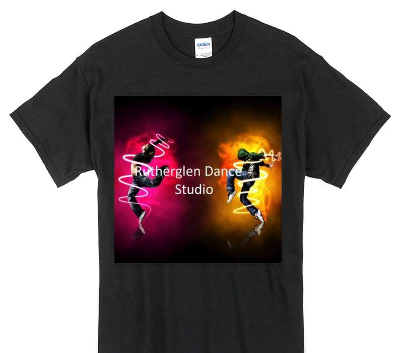 Custom Gildan 100% Cotton Black T-Shirt