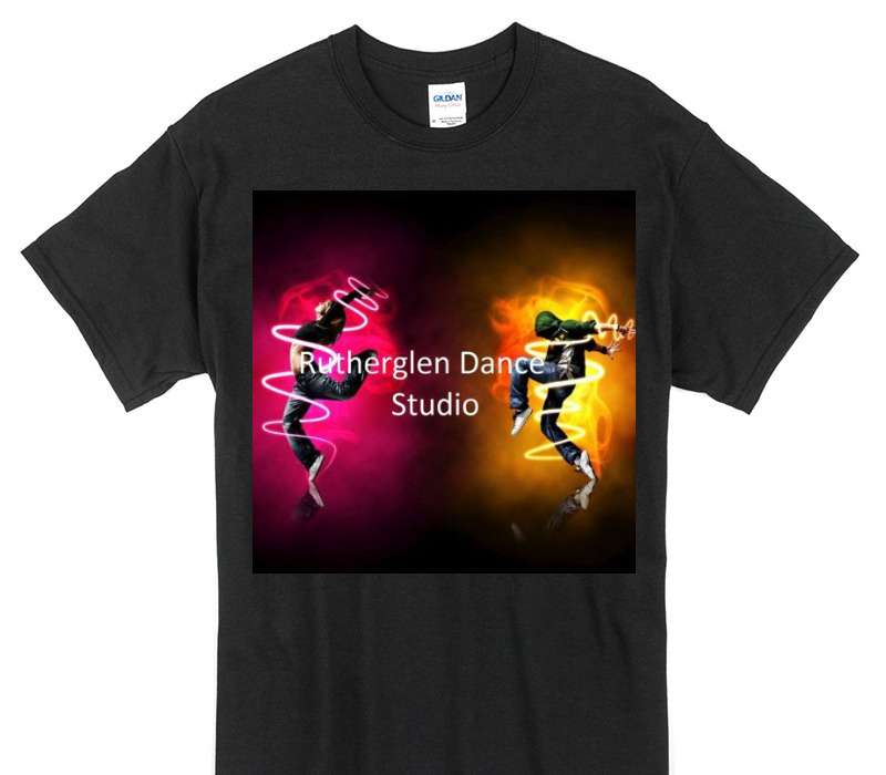 Custom Gildan 100% Cotton Black T-Shirt