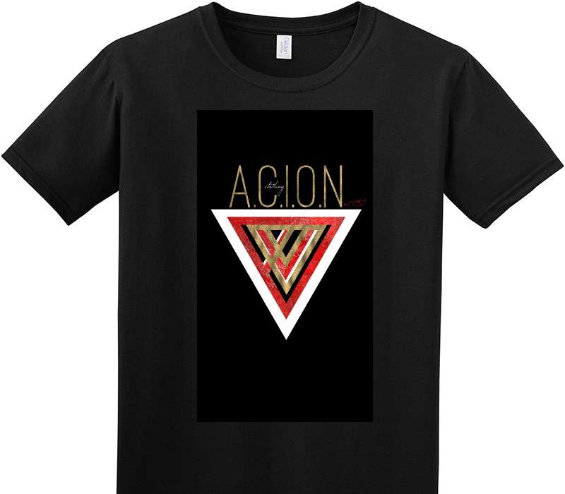 Custom Adult Soft Style 100% Cotton Black T-Shirt