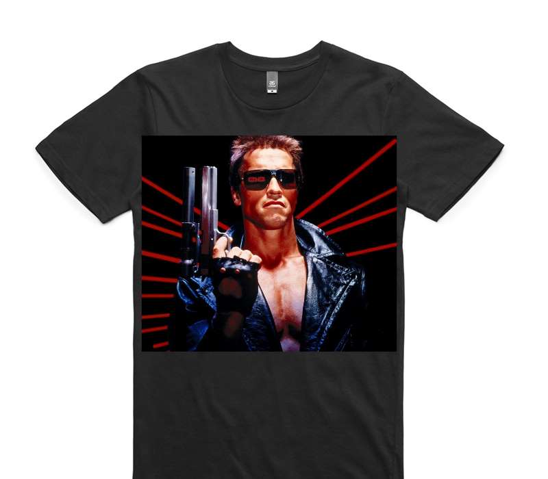 Custom AS Colour 100% Cotton Black T-Shirt