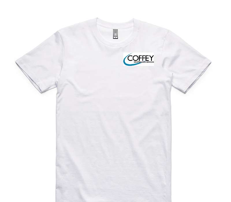 Custom AS Colour 100% Cotton White T-Shirt
