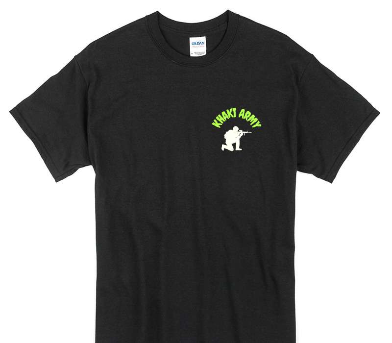 Custom Gildan 100% Cotton Black T-Shirt
