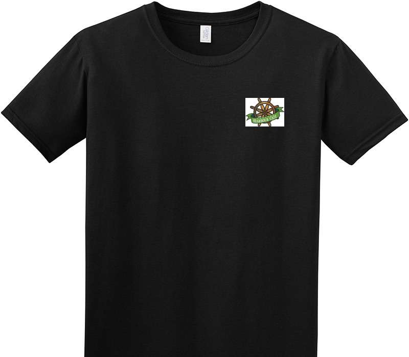 Custom Adult Soft Style 100% Cotton Black T-Shirt