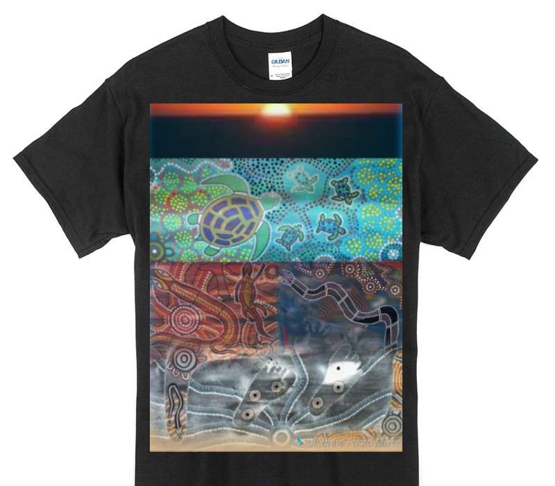 Custom Gildan 100% Cotton Black T-Shirt