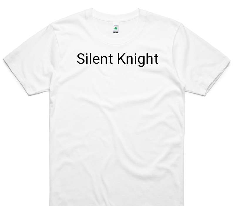 Custom AS Colour 100% Organic Cotton White T-Shirt