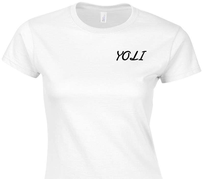 Custom Womens Soft Style 100% Cotton White T-Shirt