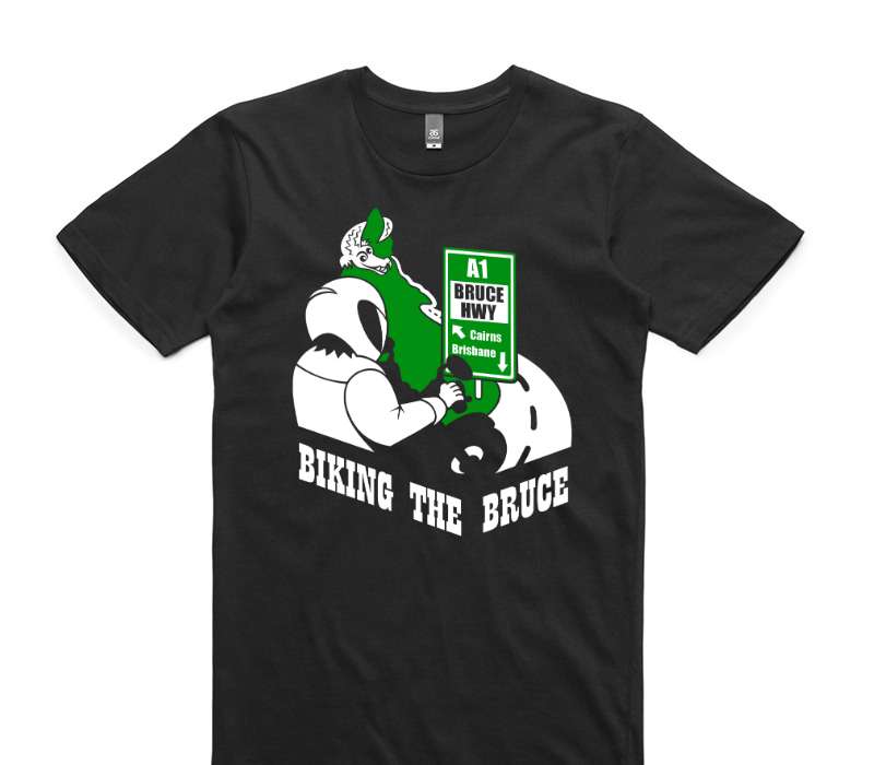 Custom AS Colour 100% Cotton Black T-Shirt