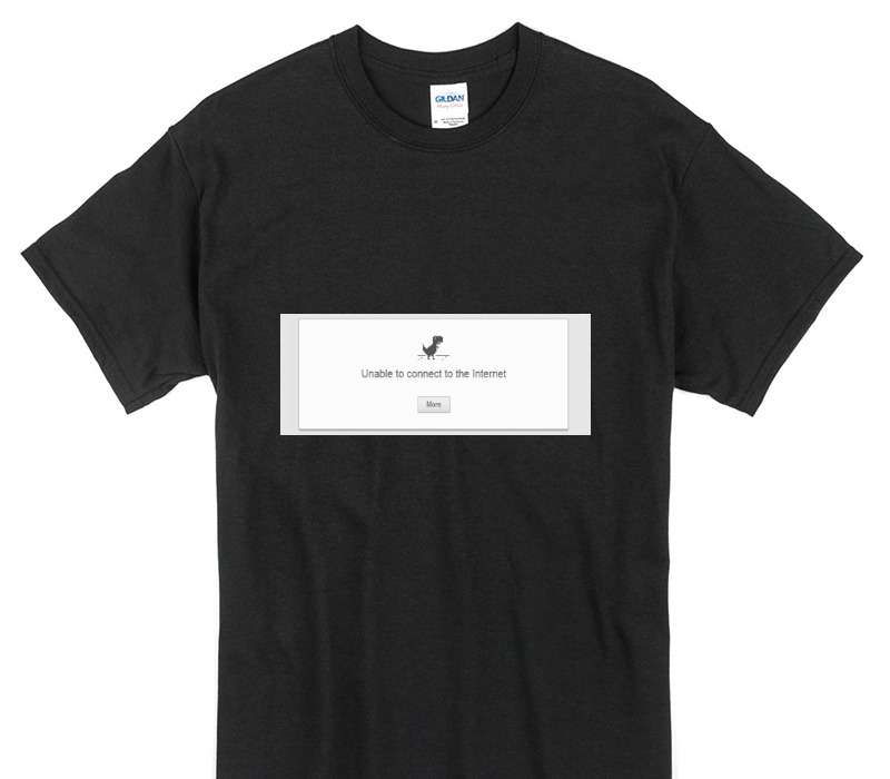 Custom Gildan 100% Cotton Black T-Shirt