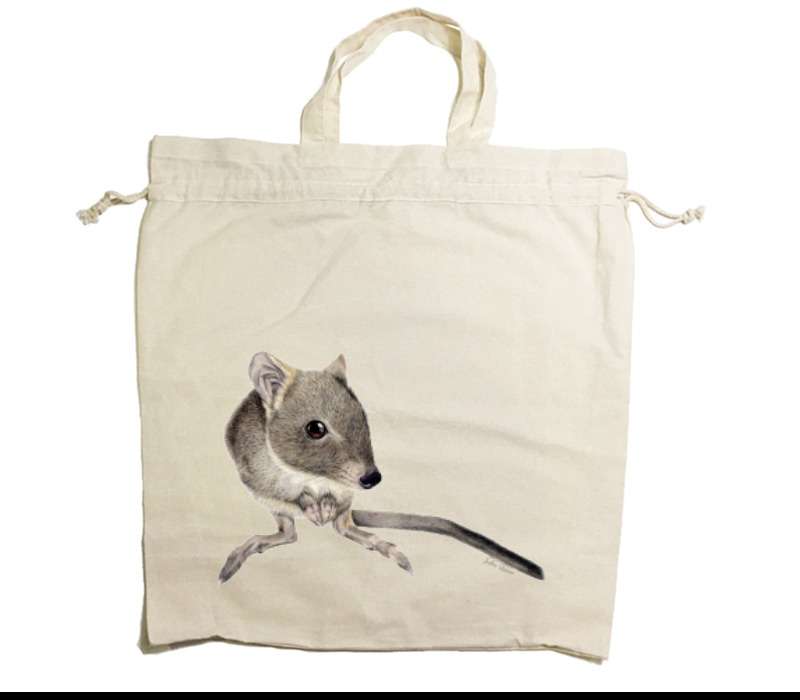 Custom Drawstring Tote Bag Cotton Calico
