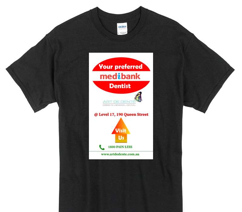 Custom Gildan 100% Cotton Black T-Shirt