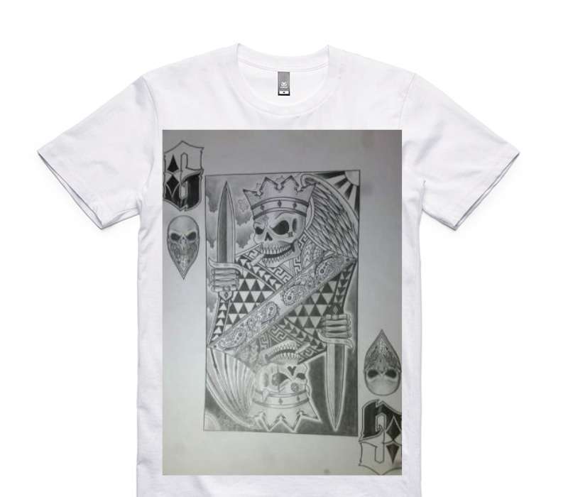 Custom AS Colour 100% Cotton White T-Shirt