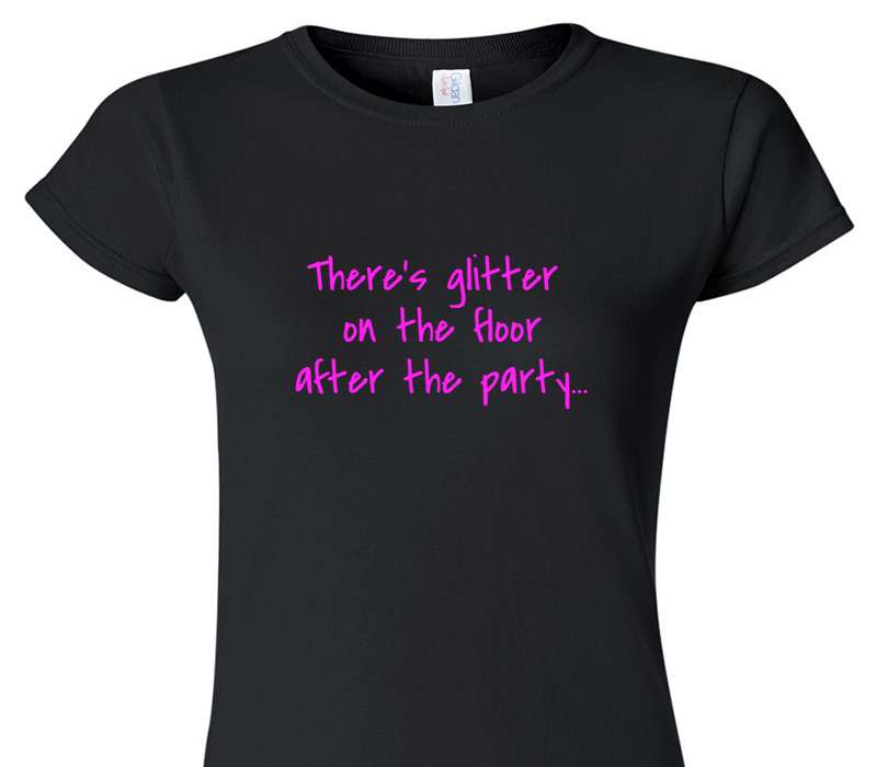 Custom Womens Soft Style 100% Cotton Black T-Shirt