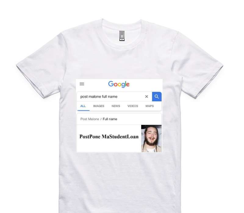 Custom AS Colour 100% Cotton White T-Shirt