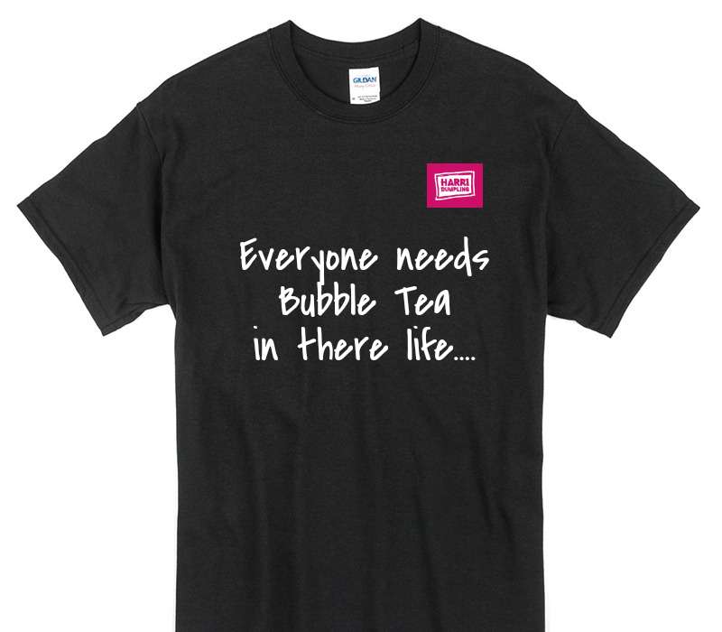 Custom Gildan 100% Cotton Black T-Shirt