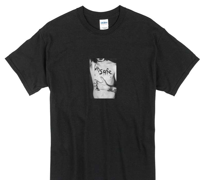 Custom Gildan 100% Cotton Black T-Shirt