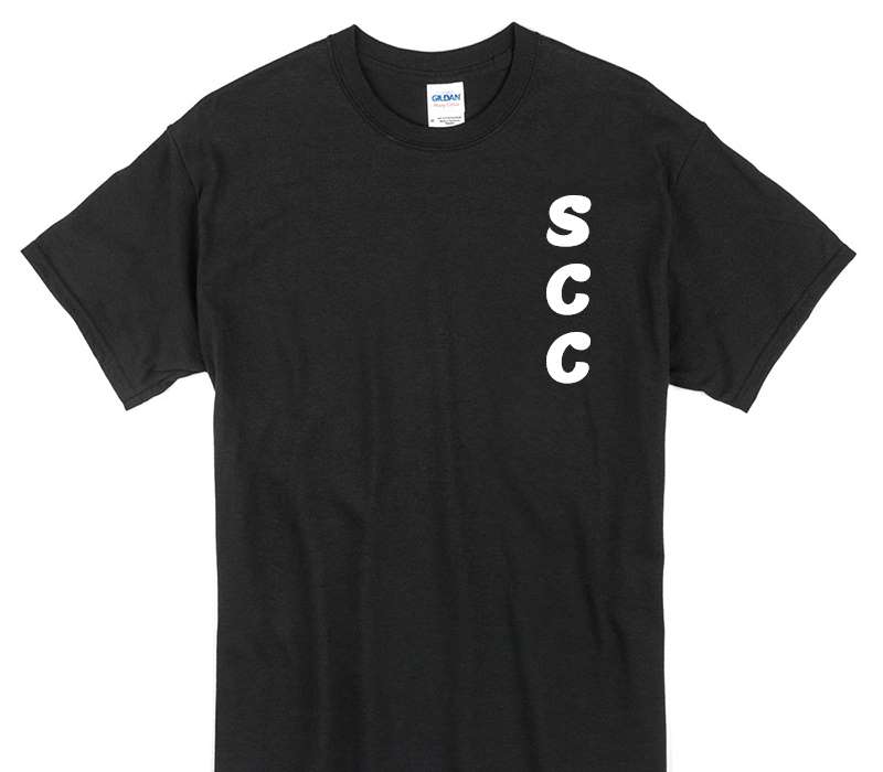 Custom Gildan 100% Cotton Black T-Shirt