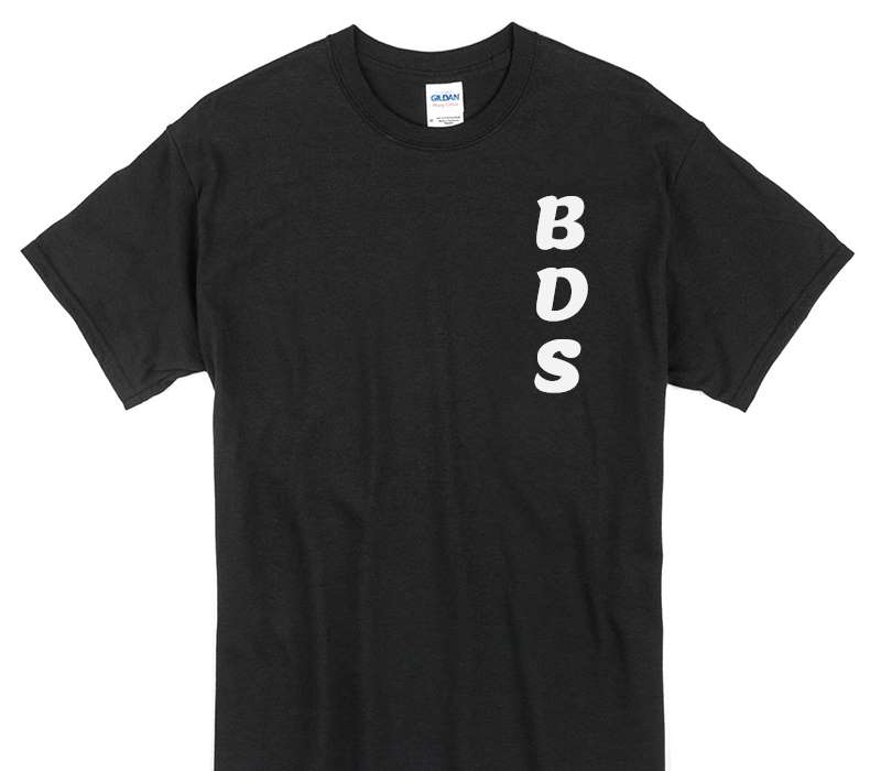 Custom Gildan 100% Cotton Black T-Shirt