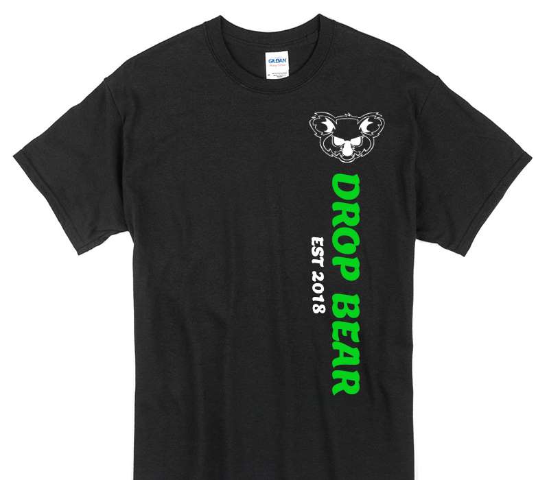 Custom Gildan 100% Cotton Black T-Shirt