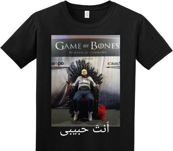 Custom Adult Soft Style 100% Cotton Black T-Shirt