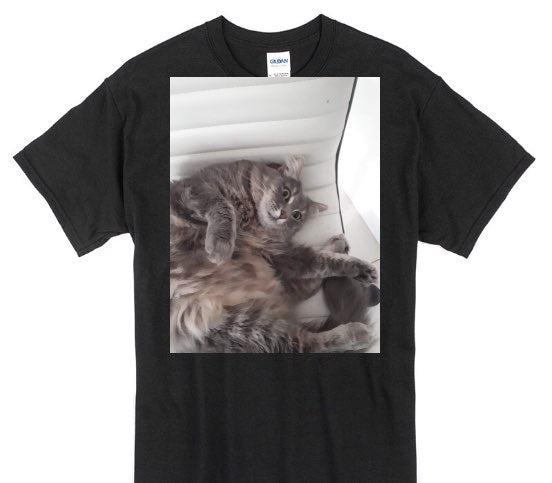 Custom Gildan 100% Cotton Black T-Shirt