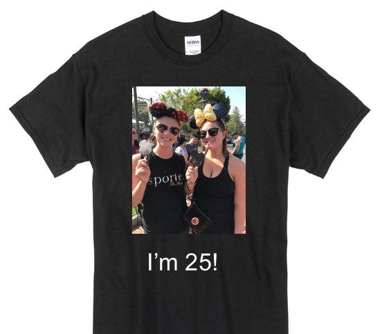 Custom Gildan 100% Cotton Black T-Shirt