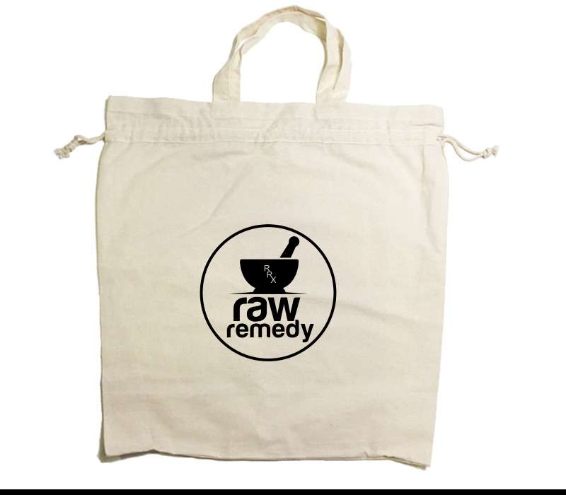 Custom Drawstring Tote Bag Cotton Calico