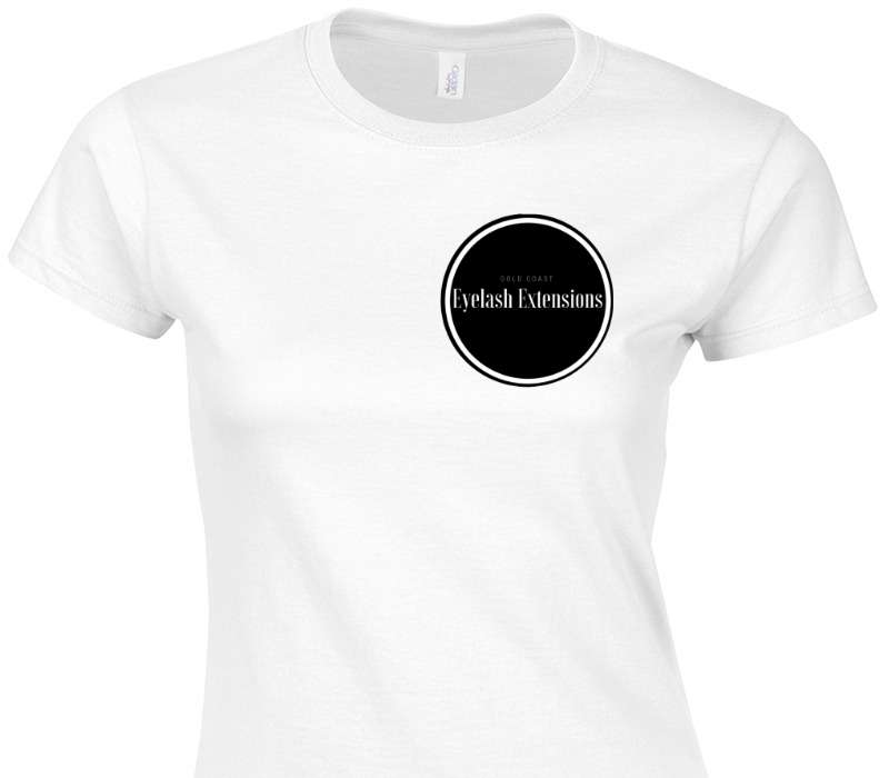 Custom Womens Soft Style 100% Cotton White T-Shirt