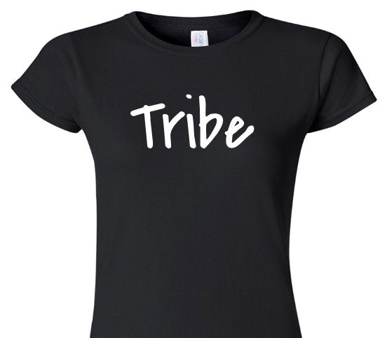 Custom Womens Soft Style 100% Cotton Black T-Shirt