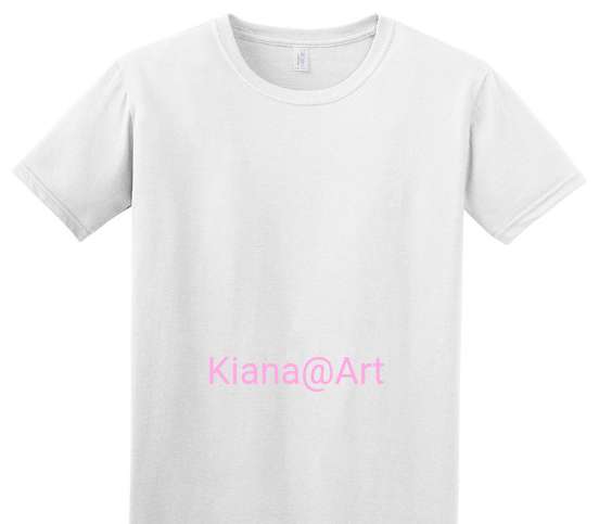 Custom Adult Soft Style 100% Cotton White T-Shirt