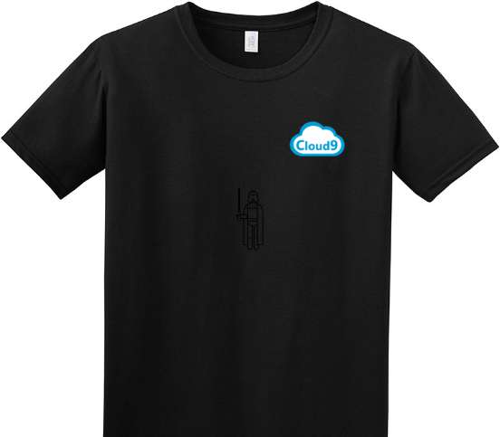 Custom Adult Soft Style 100% Cotton Black T-Shirt