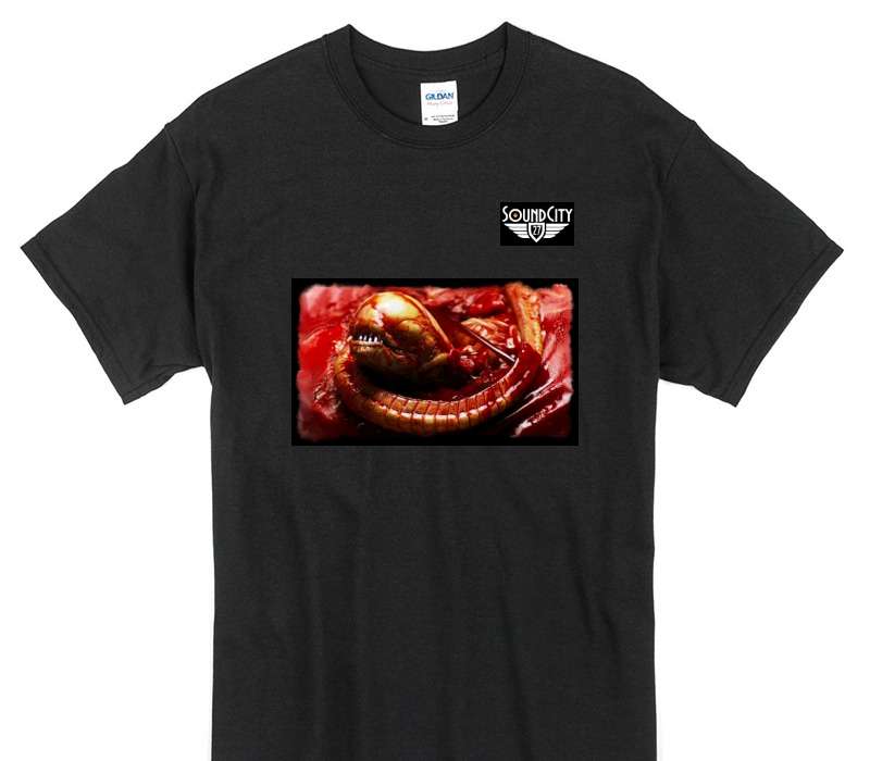 Custom Gildan 100% Cotton Black T-Shirt