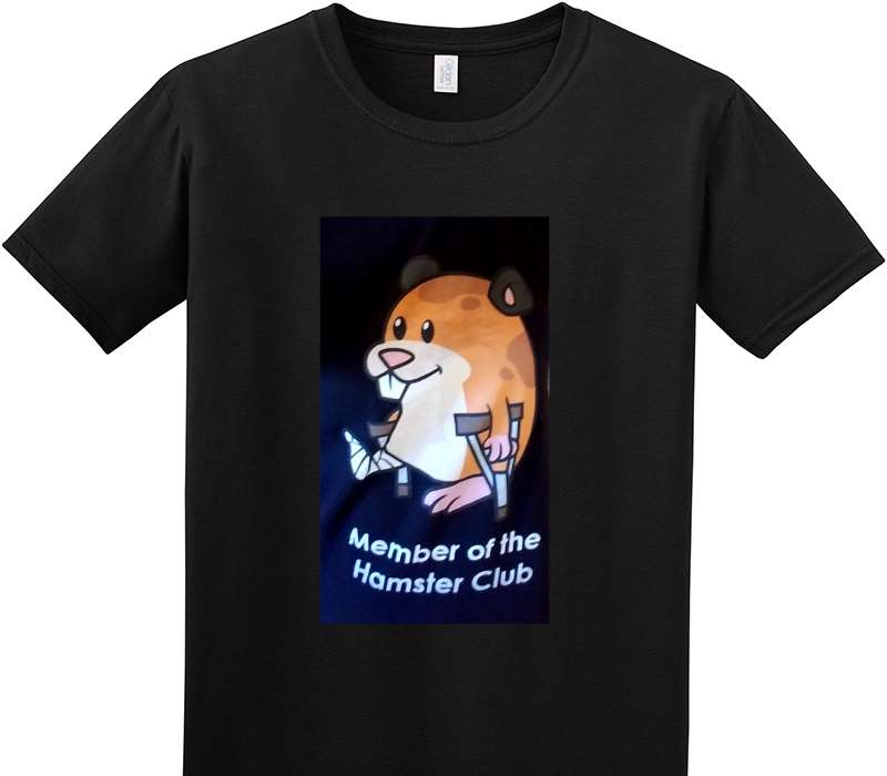 Custom Adult Soft Style 100% Cotton Black T-Shirt
