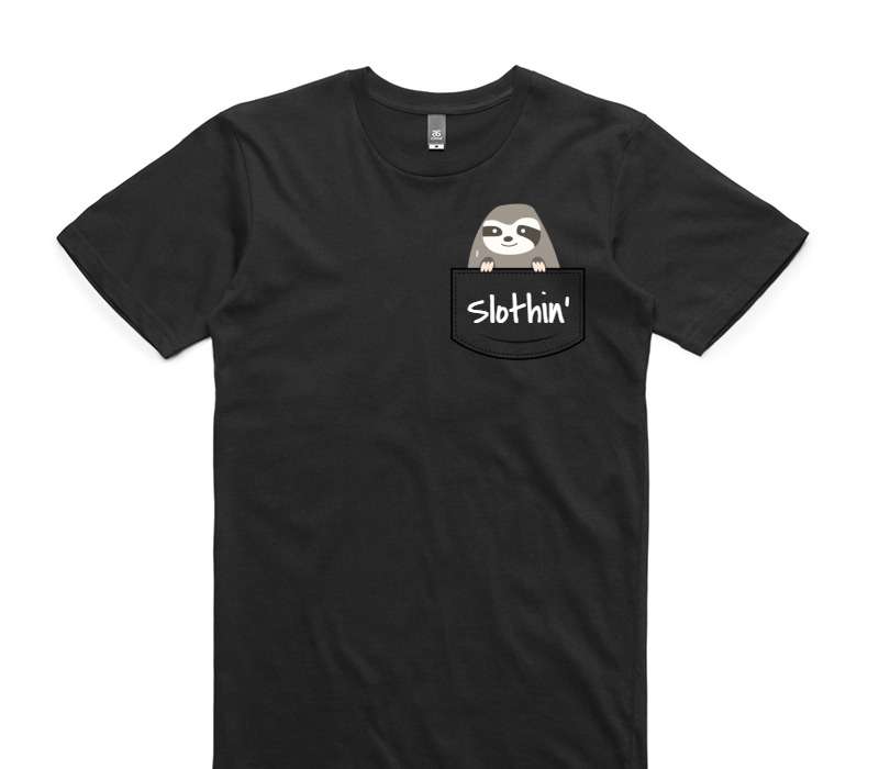 Custom AS Colour 100% Cotton Black T-Shirt