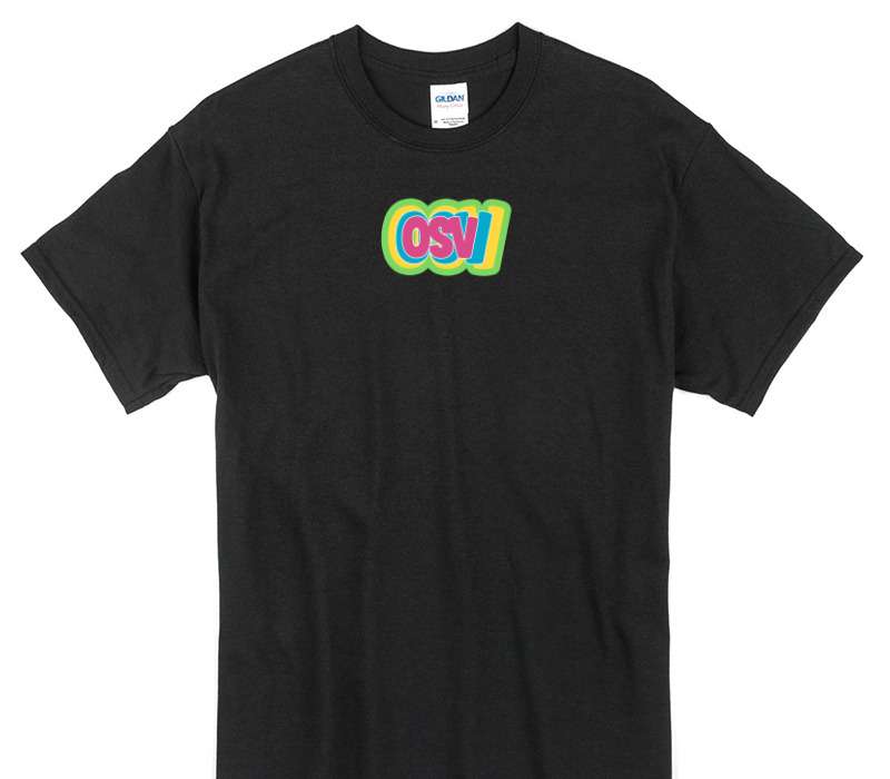 Custom Gildan 100% Cotton Black T-Shirt
