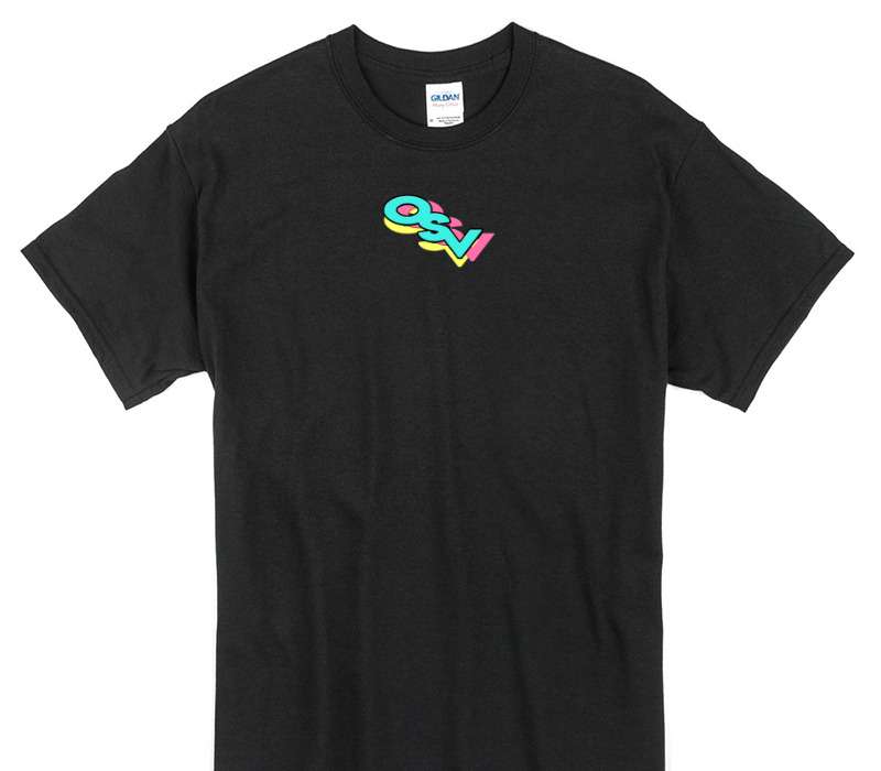 Custom Gildan 100% Cotton Black T-Shirt