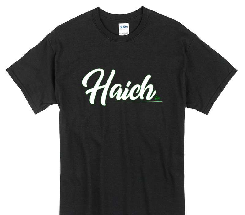 Custom Gildan 100% Cotton Black T-Shirt