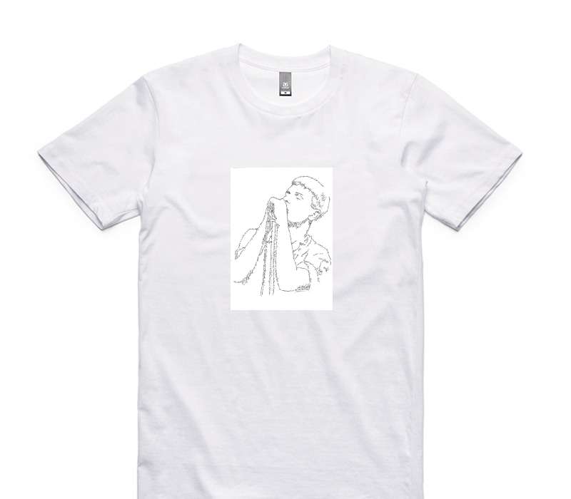 Custom AS Colour 100% Cotton White T-Shirt