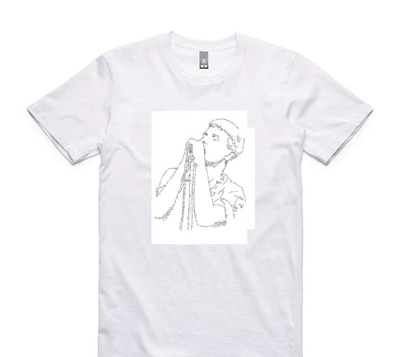 Custom AS Colour 100% Cotton White T-Shirt