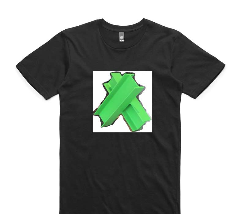 Custom AS Colour 100% Cotton Black T-Shirt